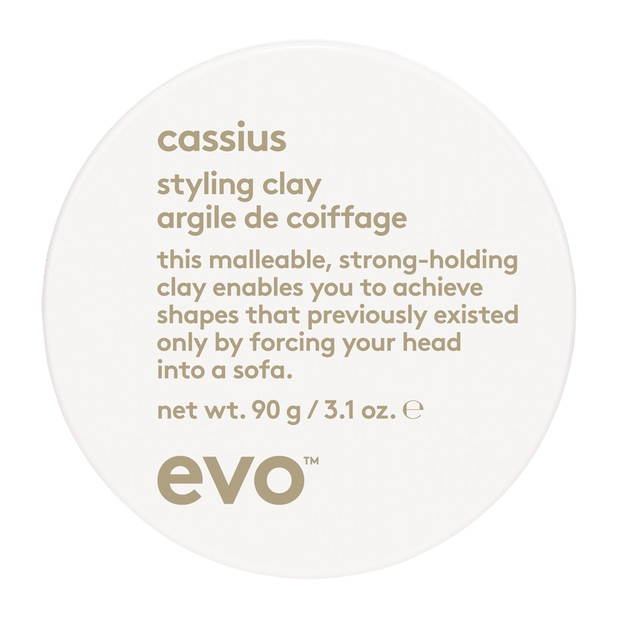 evo Cassius Styling Clay, 90g Hair Styling Products