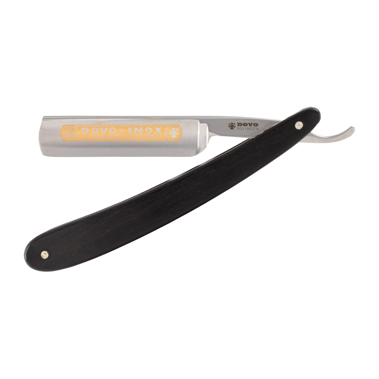 DOVO Solingen Straight Razor: Ebony Inox 5/8" Razors & Razor Blades