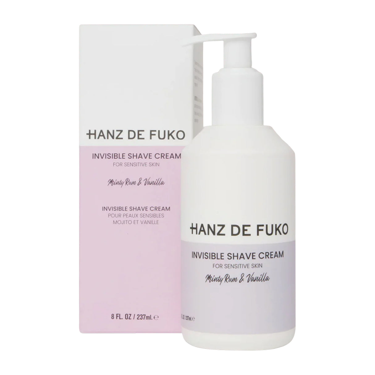 Hanz de Fuko Invisible Shave Cream, 237ml Shaving Cream