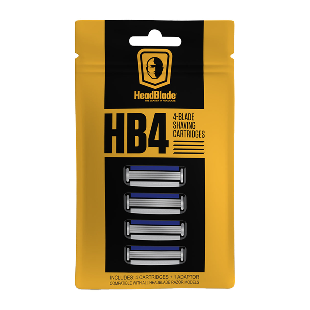 HeadBlade HB4 4-Blade Shaving Cartridges Razors & Razor Blades