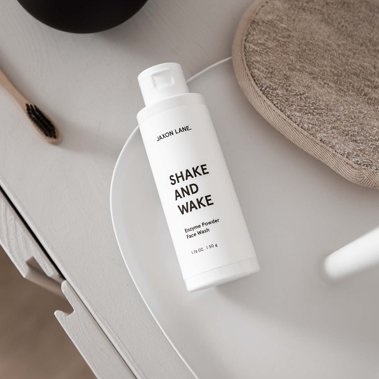 Jaxon Lane Shake & Wake Exfoliating Face Wash, 50g Facial Cleansers