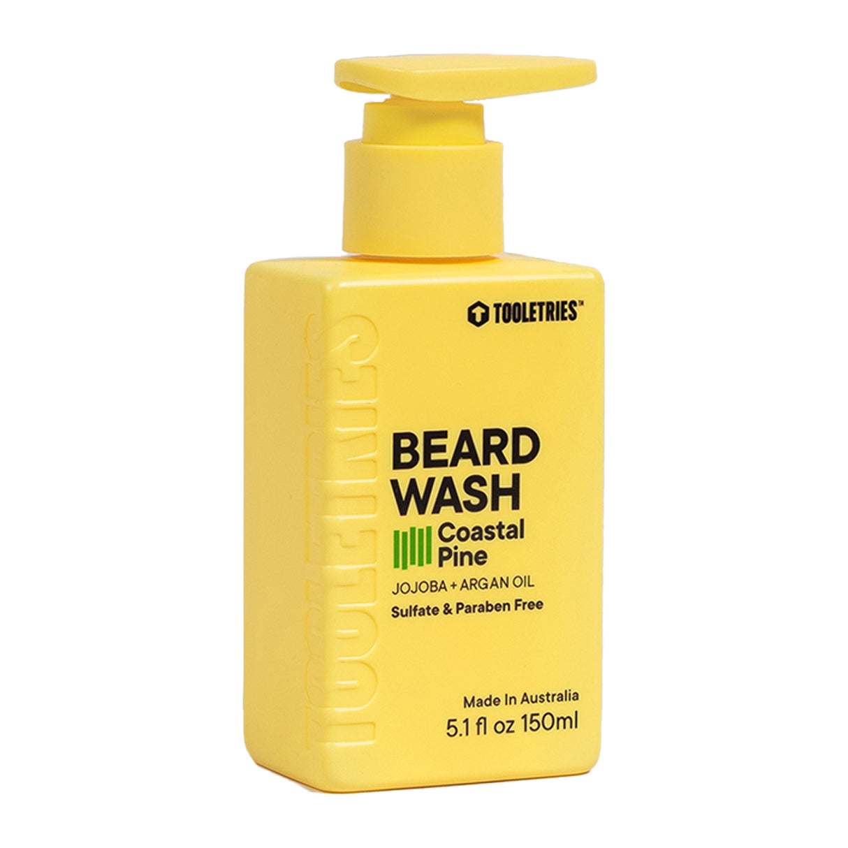 Tooletries Beard Wash Coastal Pine 150ml Pump Shampoo