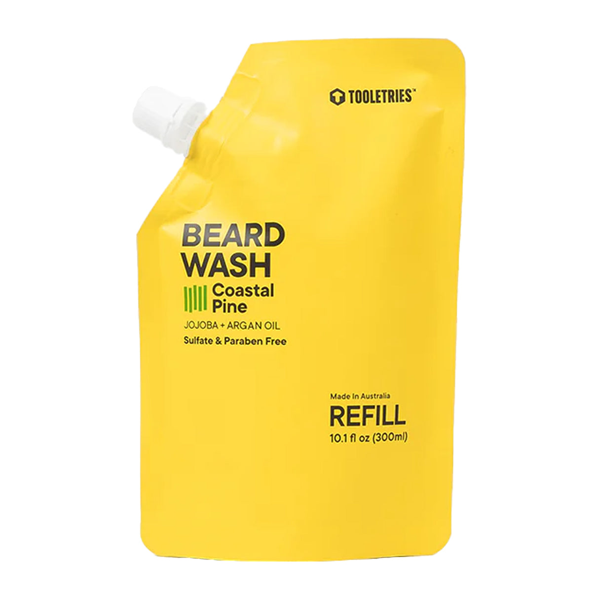 Tooletries Beard Wash Coastal Pine 300ml Refill Shampoo