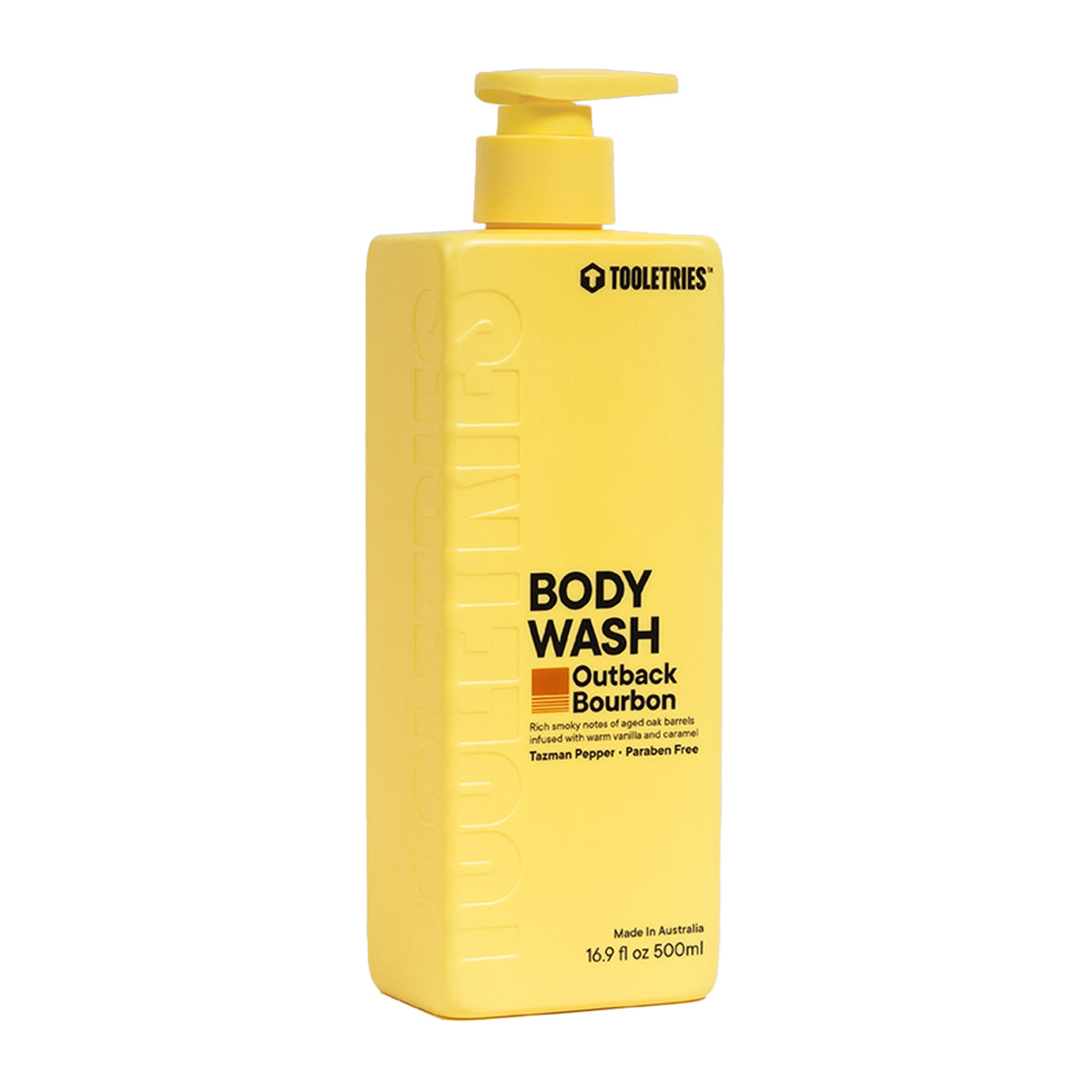 Tooletries Body Wash Outback Bourbon 500ml Pump Body Wash