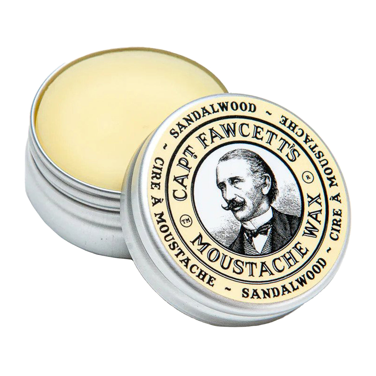Captain Fawcett's Sandalwood Moustache Wax, 15ml Shaving & Grooming