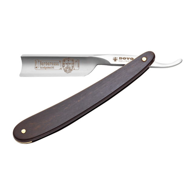 DOVO Solingen Barbarossa Straight Razor: Ebony Wood 5/8" Carbon