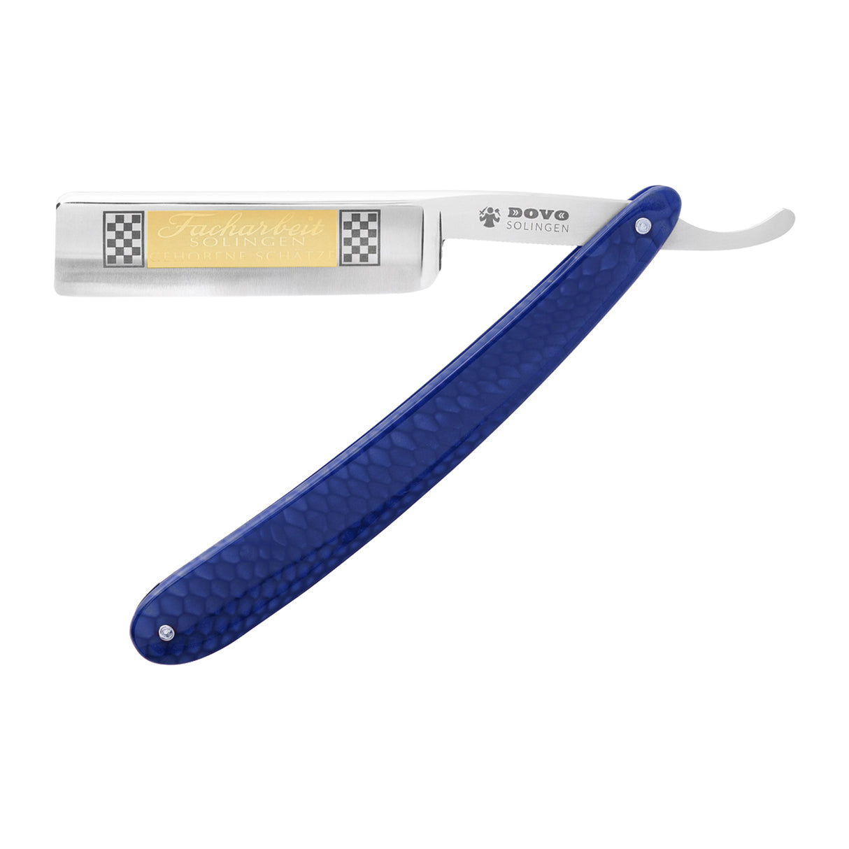 DOVO Solingen Facharbeit Straight Razor: Blue 6/8" Stainless Razors & Razor Blades
