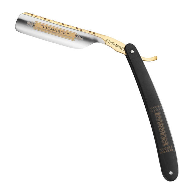 DOVO Solingen Straight Razor: Ebony Bismarck 6/8" Carbon