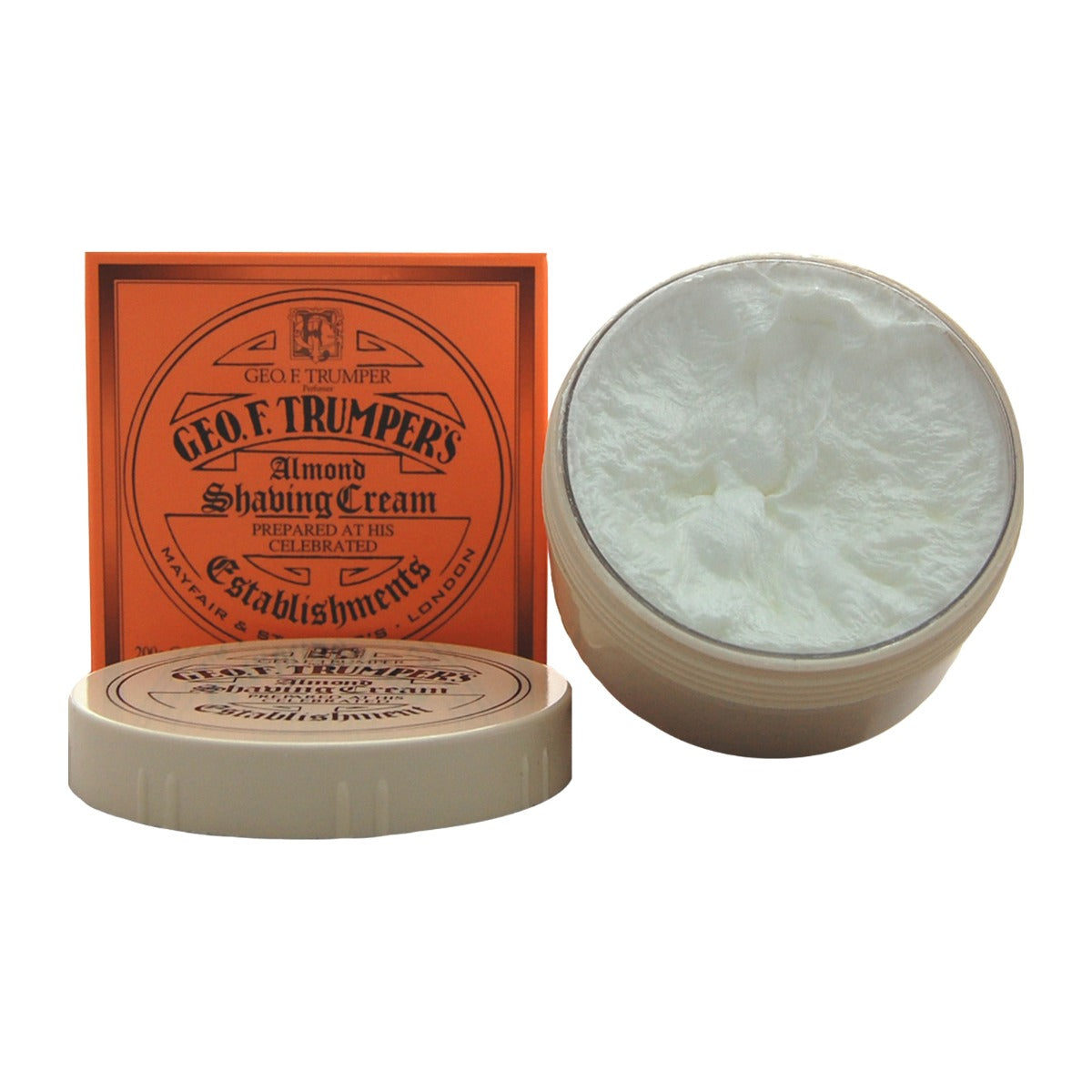 Geo. F. Trumper Almond Shaving Cream Bowl, 200g Shaving Cream