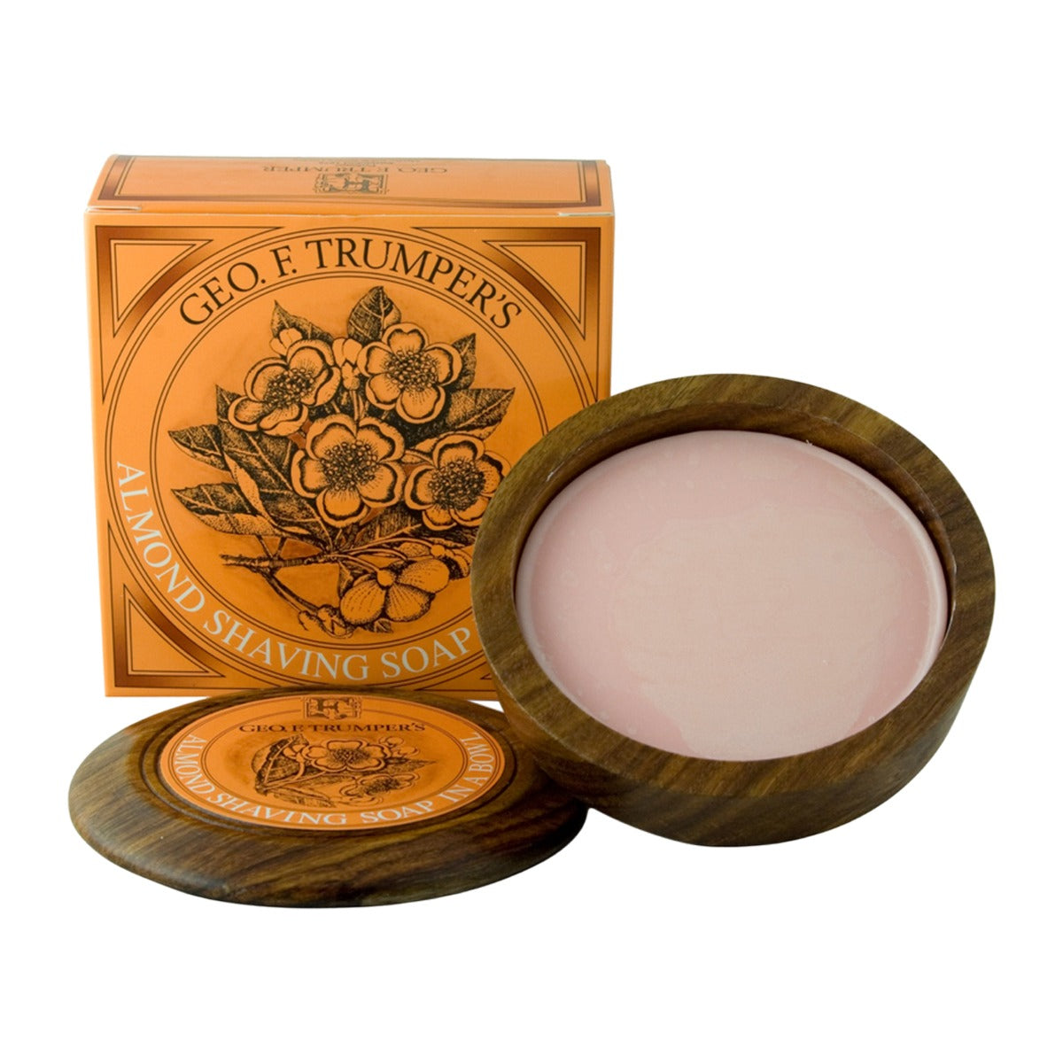 Geo. F. Trumper Almond Shaving Soap in Bowl, 80g Shaving Cream