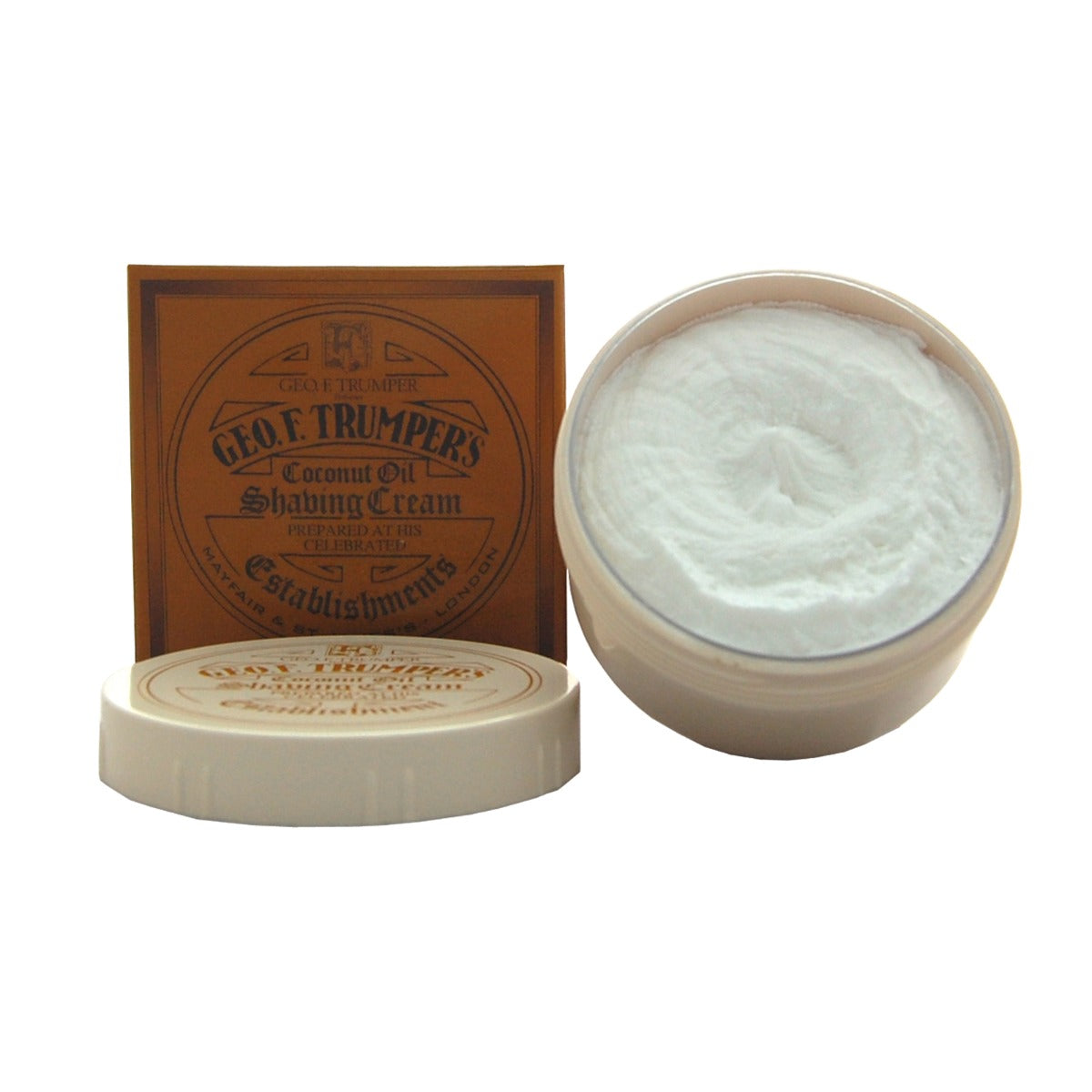 Geo. F. Trumper Coconut Oil Shaving Cream Bowl, 200g Shaving Cream
