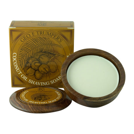 Geo. F. Trumper Coconut Oil Shaving Soap in Bowl, 80g Shaving Cream