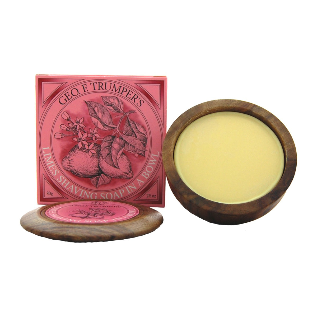 Geo. F. Trumper Limes Shaving Soap in Bowl, 80g Shaving Cream