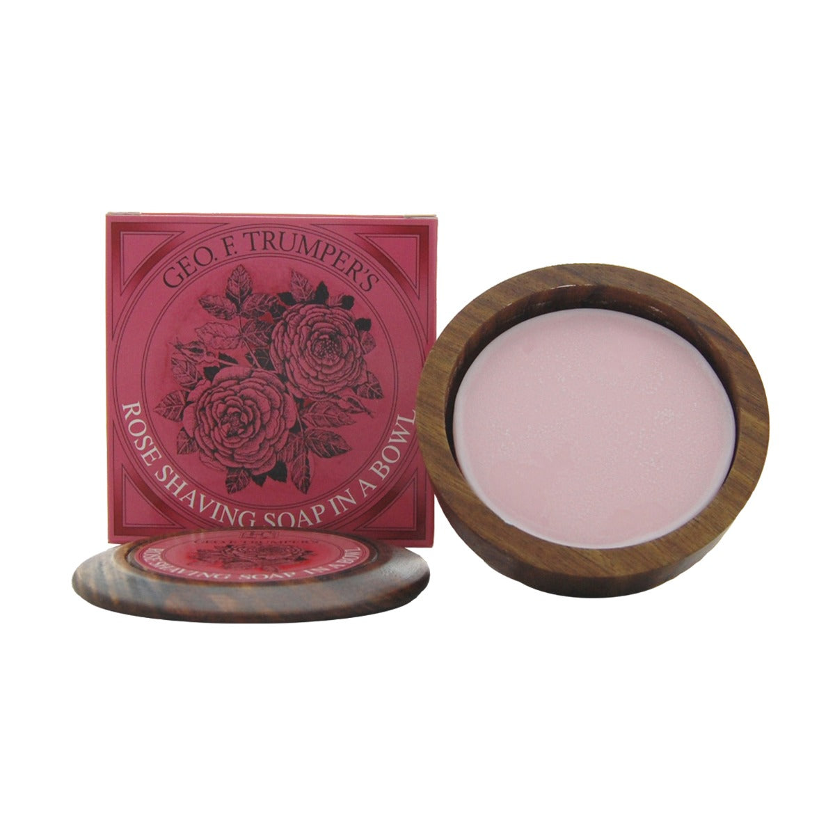Geo. F. Trumper Rose Shaving Soap in Bowl, 80g Shaving Cream