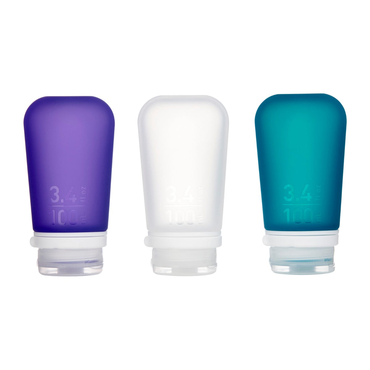 humangear GoToob+ Travel Tube: 3-Pack Large 100ml Travel Bottles & Containers
