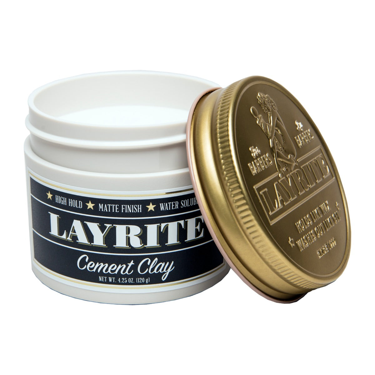 Layrite Cement Clay, 120g Hair Styling Products