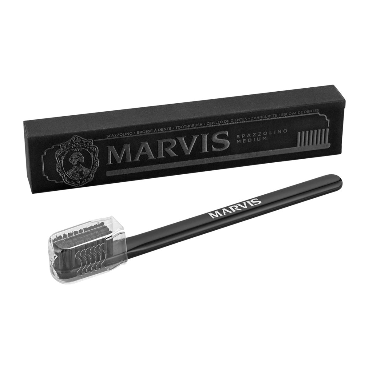 Marvis Toothbrush Black: Medium Bristles Toothbrushes