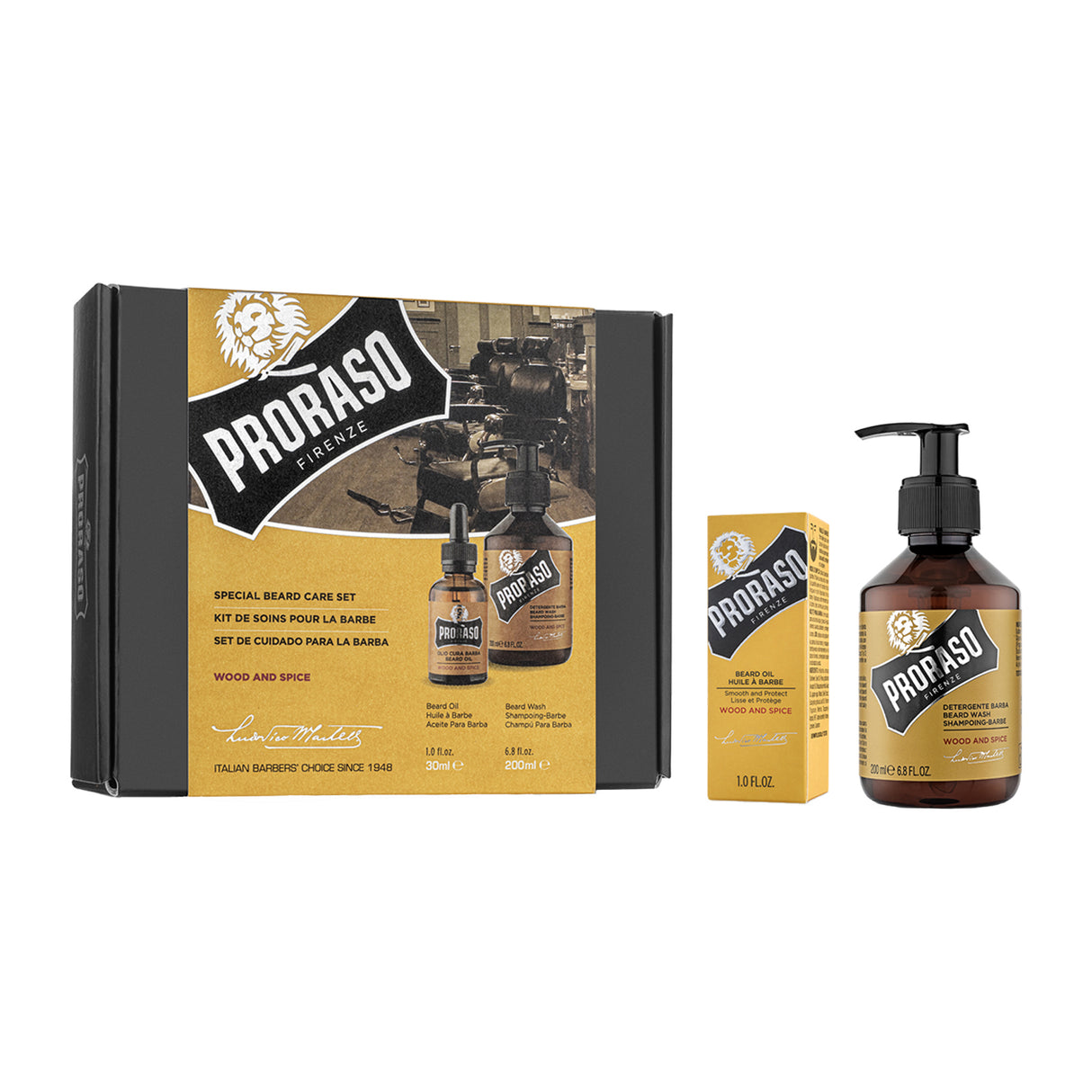 Proraso Beard Duo: Wood and Spice Hair Care Kits