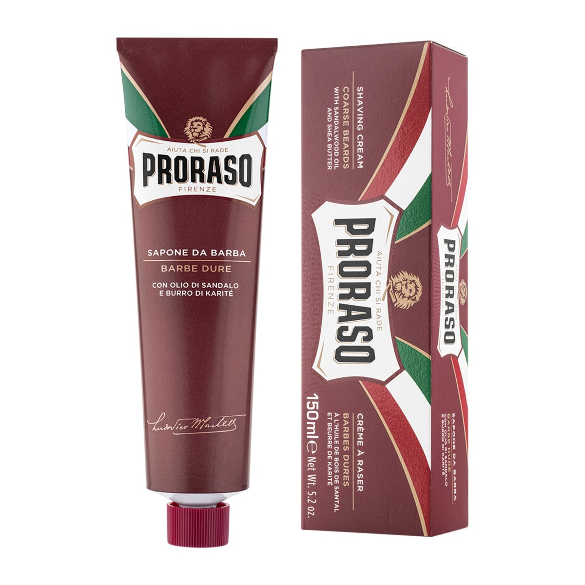 Proraso Shaving Cream Tube: Coarse Beards, 150ml Shaving Cream