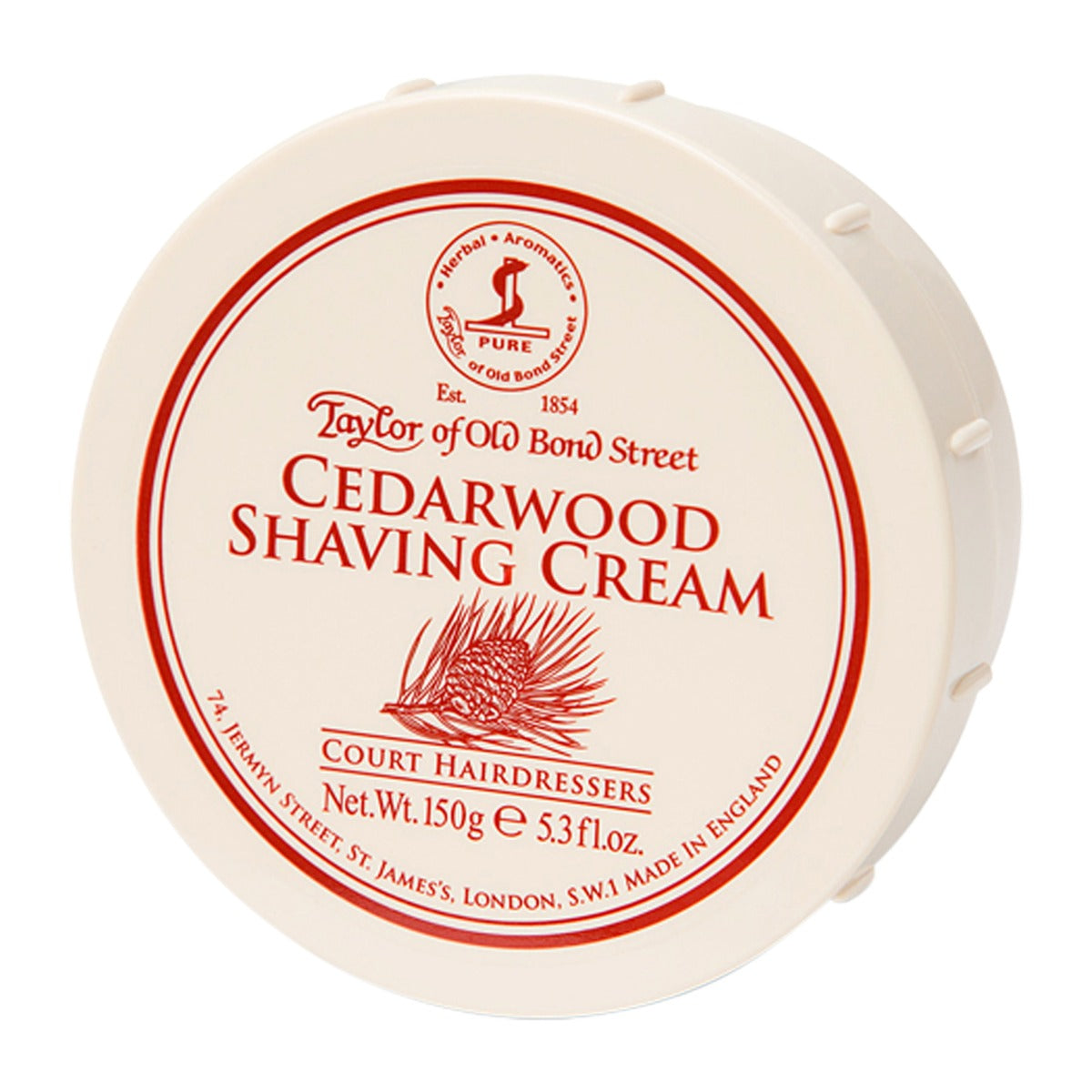 Taylor of Old Bond Street Cedarwood Shaving Cream 150g Bowl Shaving Cream