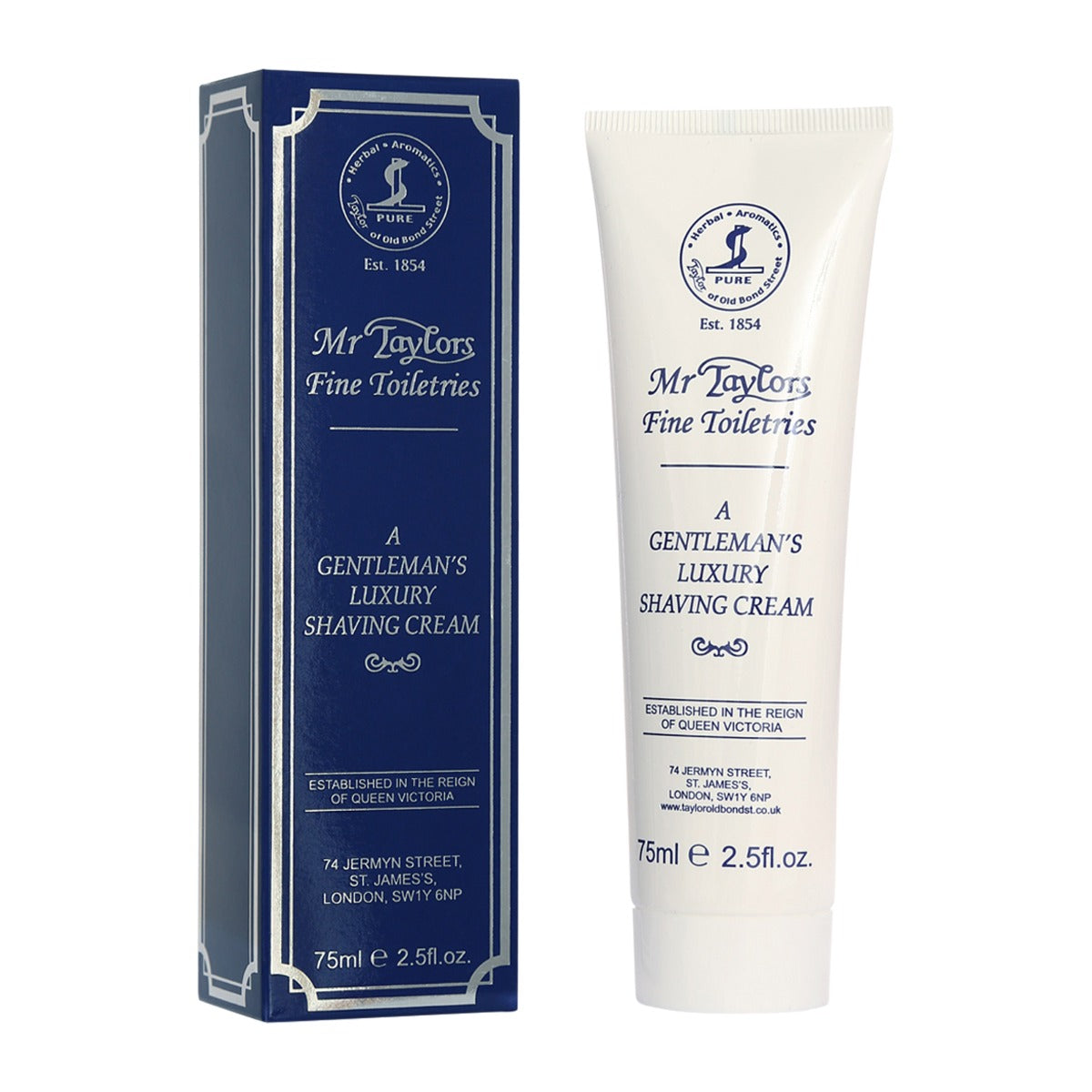 Taylor of Old Bond Street Mr Taylors Shaving Cream Tube, 75ml Shaving Cream