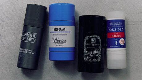 mixed deodorants baxter Clinique geo trumper 