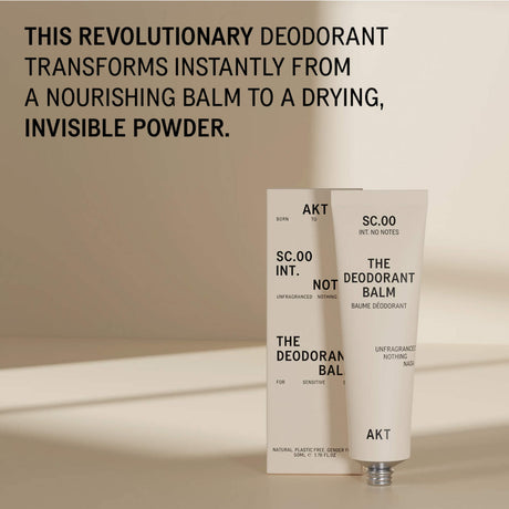 AKT Natural Deodorant Balm Unfragranced, 50ml Deodorant