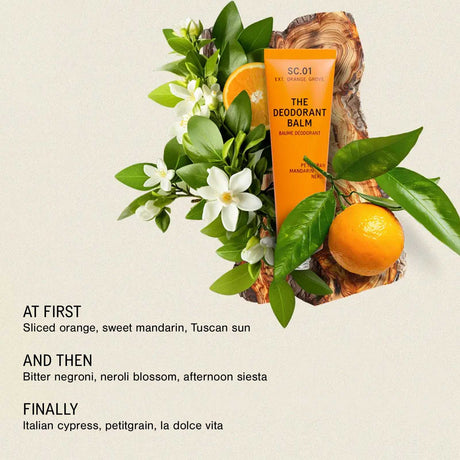 AKT Natural Deodorant Balm Orange Grove, 50ml Deodorant