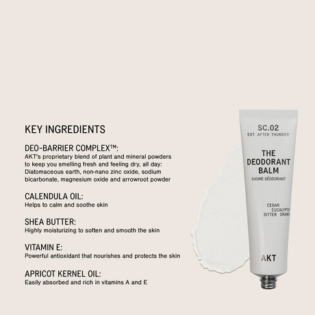 AKT Natural Deodorant Balm After Thunder, 50ml Deodorant