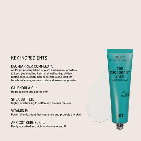 AKT Natural Deodorant Balm Halcyon Summers, 50ml Deodorant