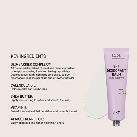 AKT Natural Deodorant Balm Columbia Road, 50ml Deodorant