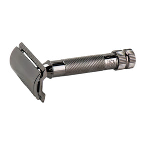 Merkur 34C Heavy Duty Safety Razor Metallic Grey Razors & Razor Blades