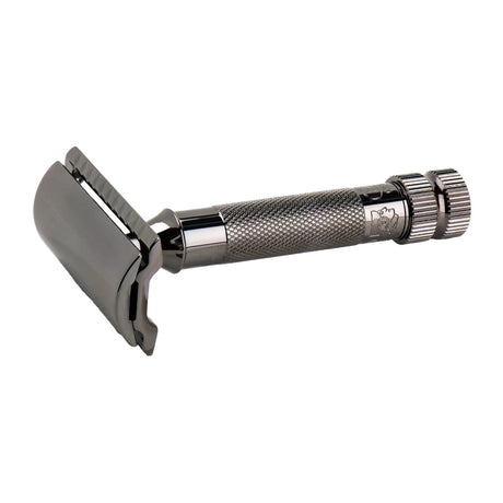 Merkur 34C Heavy Duty Safety Razor Metallic Grey Razors & Razor Blades