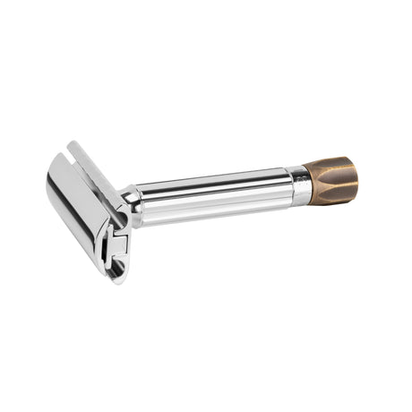 Merkur 500 Progress Safety Razor Antique Brass Razors & Razor Blades