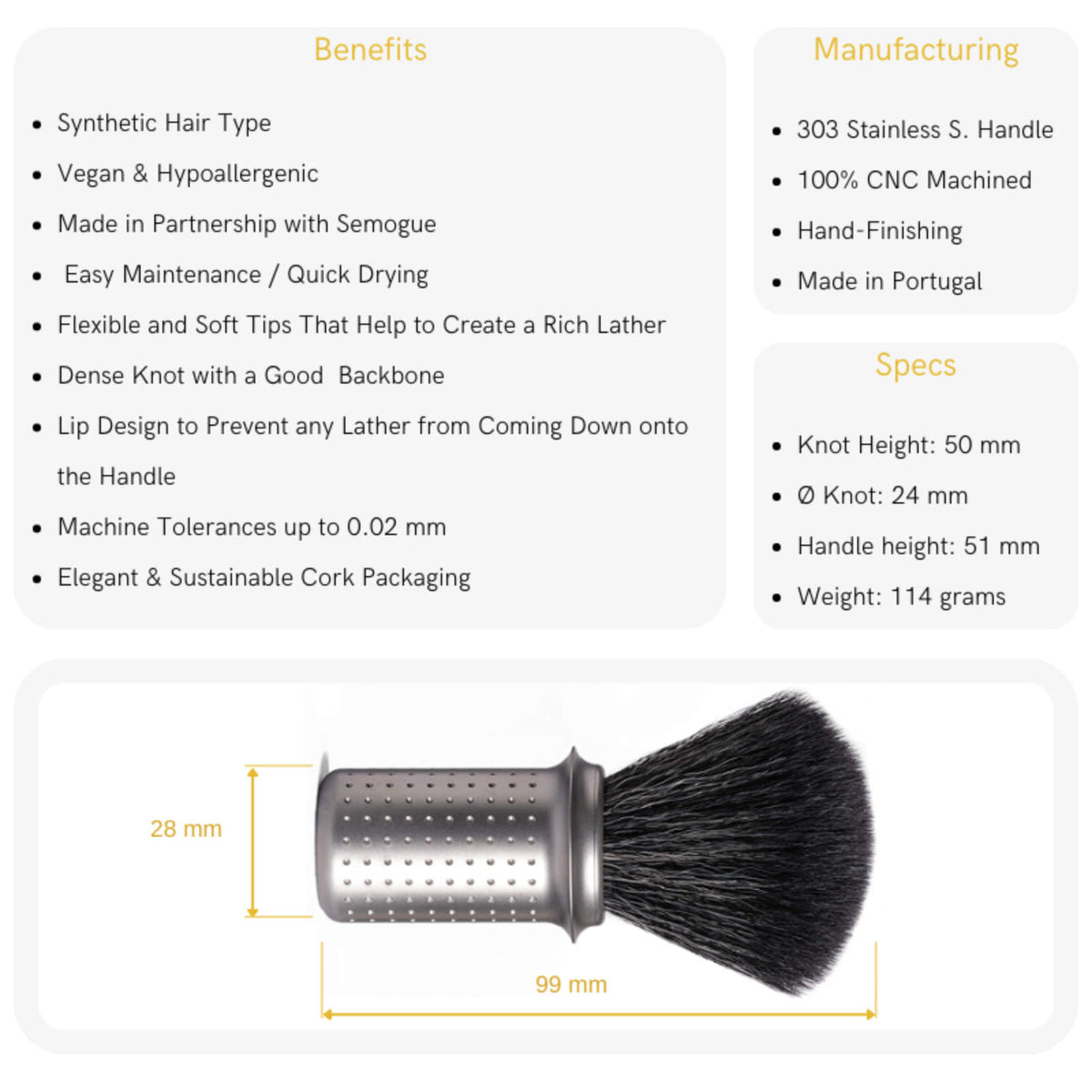 Tatara Muramasa Adjustable Synthetic Shaving Brush Shaving Brushes