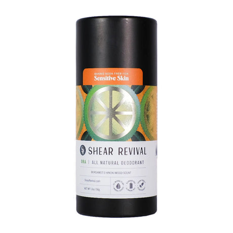 Shear Revival Ora All Natural Deodorant: Bergamot & Hinoki, 56g Deodorant