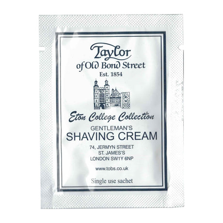 Taylor of Old Bond Street Eton College Shaving Cream 5ml Sachet Shaving Cream