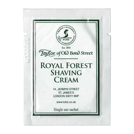 Taylor of Old Bond Street Royal Forest Shaving Cream 5ml Sachet Shaving Cream