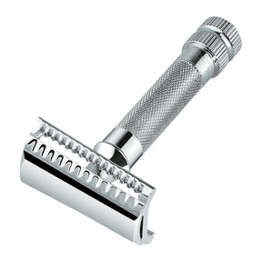 Merkur 37C Heavy Duty Slant Safety Razor Chrome Razors & Razor Blades