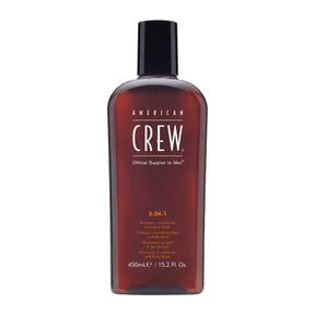 American Crew 3-in-1 Shampoo, Conditioner and Body Wash, 450ml Shampoo & Conditioner