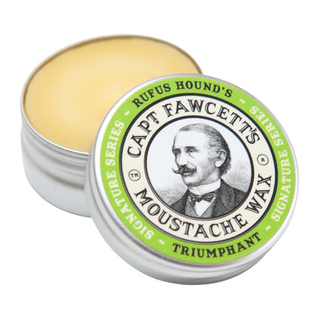 Captain Fawcett's Triumphant Moustache Wax by Rufus Hound, 15ml Hair Styling Products