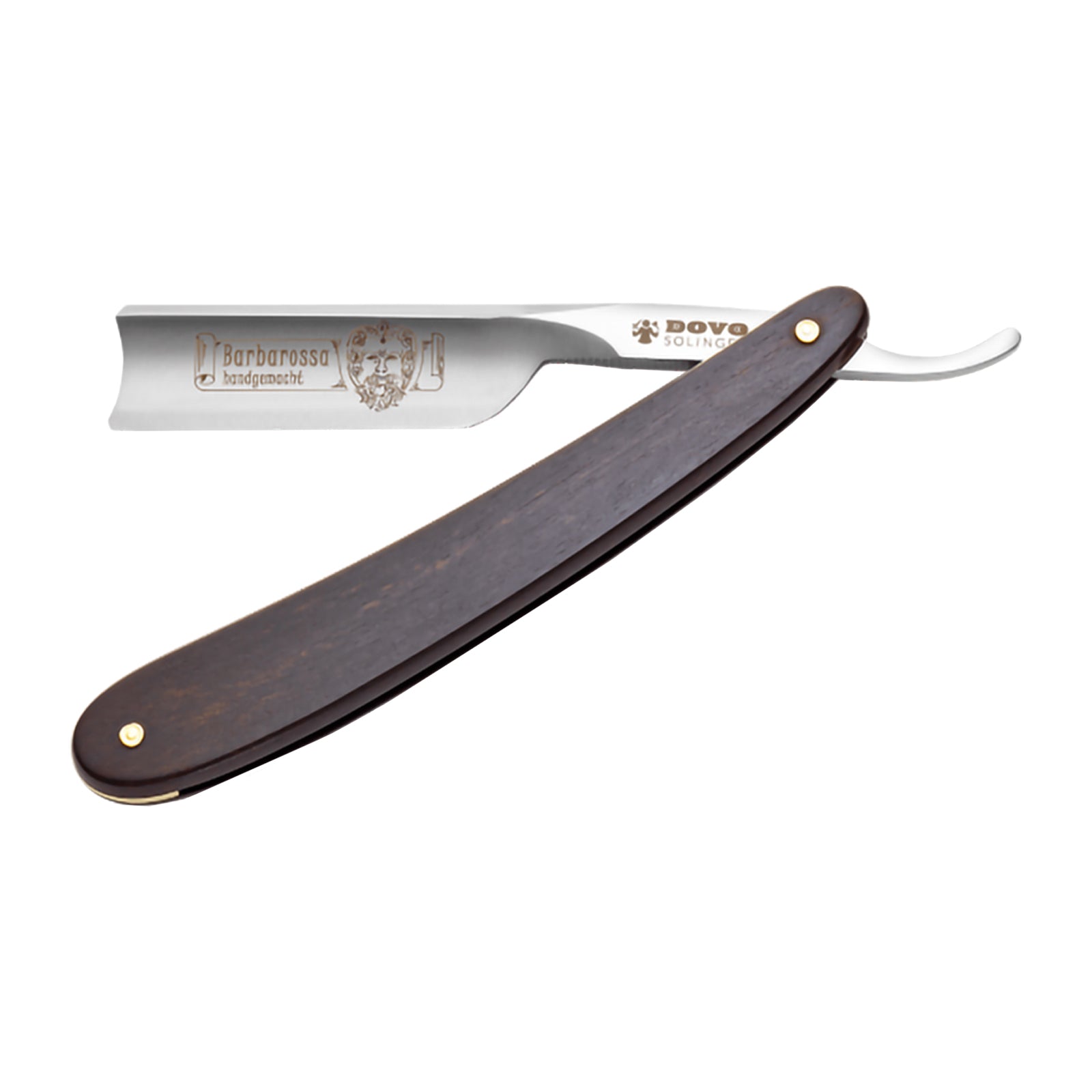 DOVO Barbarossa Straight Razor: Ebony Wood 5/8
