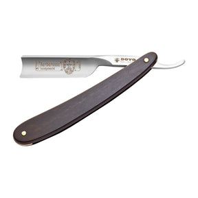 DOVO Solingen Barbarossa Straight Razor: Ebony Wood 5/8" Carbon Razors & Razor Blades