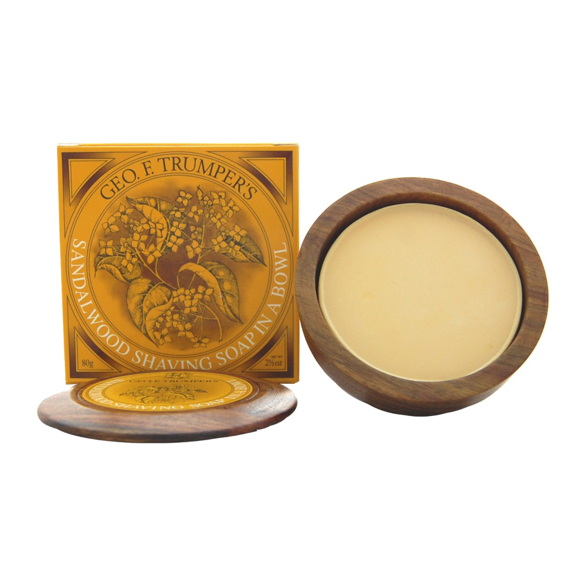 Geo. F. Trumper Sandalwood Shaving Soap in Bowl, 80g