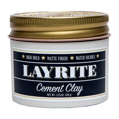 Layrite Cement Clay, 120g Hair Styling Products