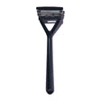 The Leaf Razor Three-Blade Pivoting-Head Razor: Black Razors & Razor Blades