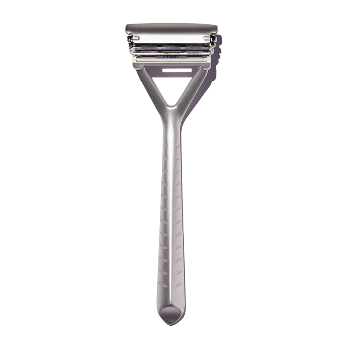 The Leaf Razor Three-Blade Pivoting-Head Razor: Silver