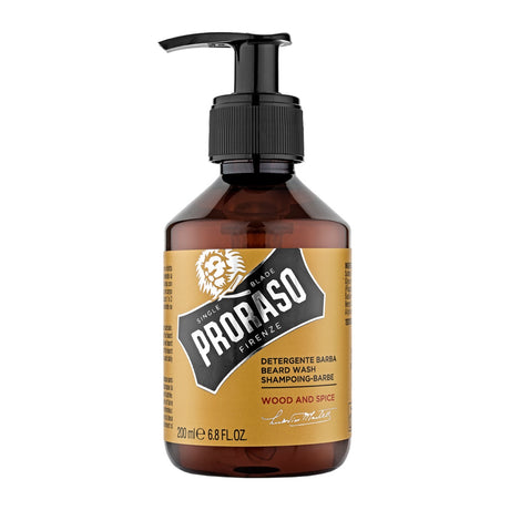 Proraso Beard Wash: Wood and Spice, 200ml Shampoo