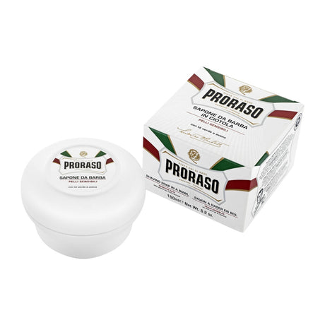 Proraso Shaving Soap Bowl: Sensitive Skin, 150ml Shaving Cream