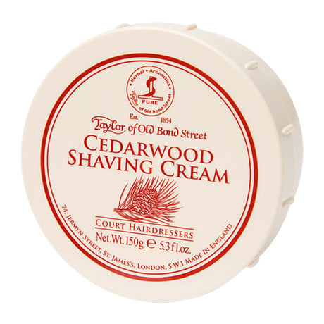 Taylor of Old Bond Street Cedarwood Shaving Cream 150g Bowl Shaving Cream